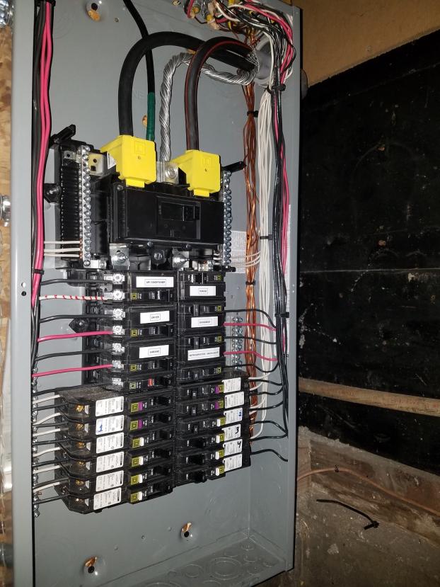 A recent electrician job in the area